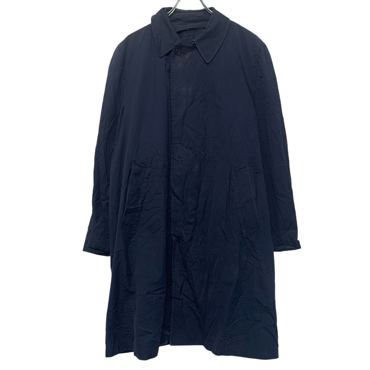 【中古】【古着】 LONDON FOG コート ロンドンフォグ L 程 ネイビー ボタン ラグラン ポケット付き 古着卸 アメリカ仕入 a610-8099