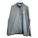 【中古】【古着】 PUMA ナイロンジャケット Lサイズ プーマ ハーフジップ プルオーバー グレー 古着卸 アメリカ仕入 t2410-3504
