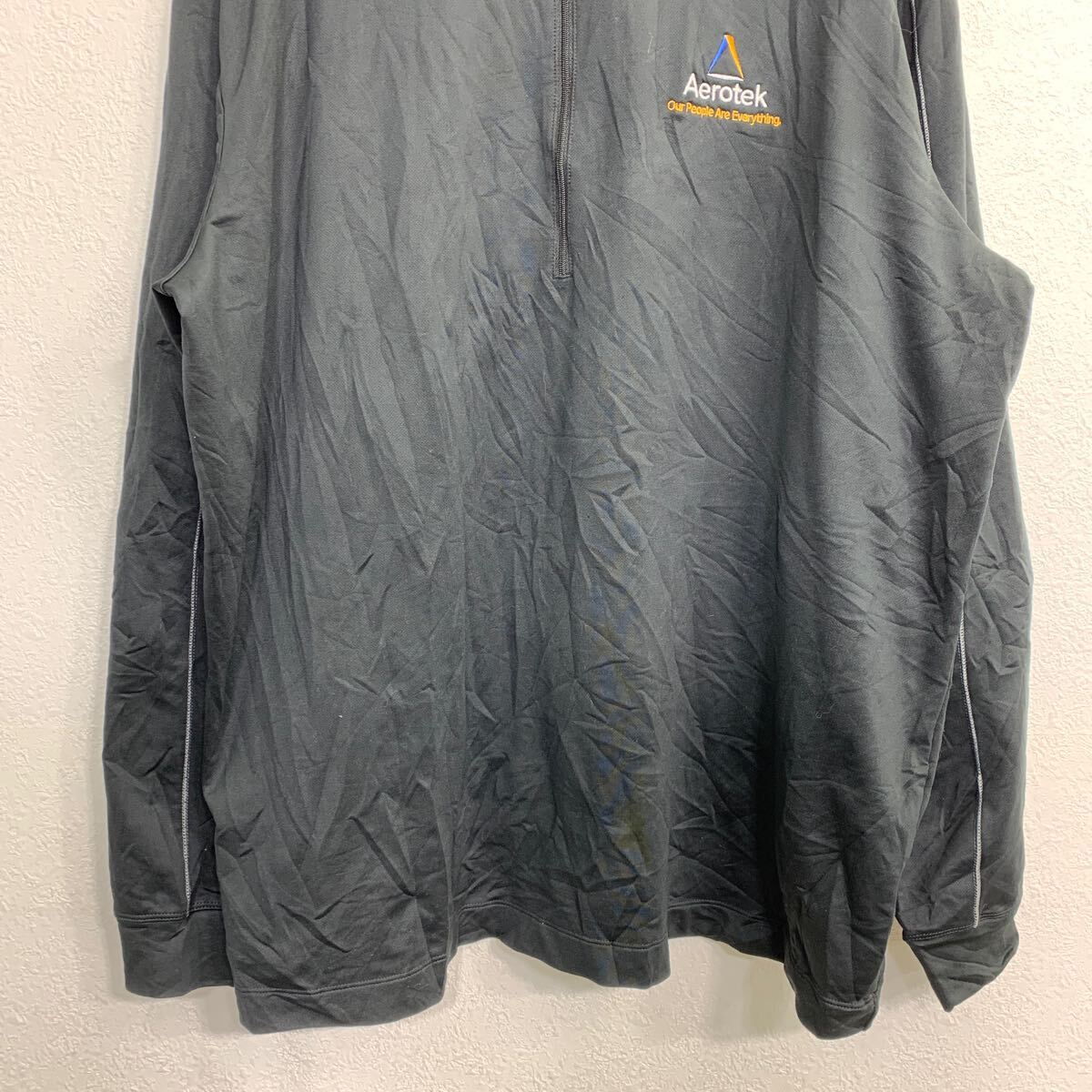 【中古】【古着】 NIKE GOLF ジャージ XXLサイズ ナイキゴルフ ドライフィット ハーフジップ ブラック 古着卸 アメリカ仕入 t2410-3506