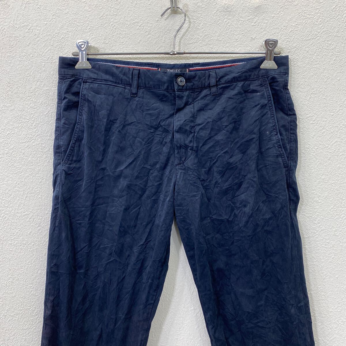 【中古】【古着】 TOMMY HILFIGER カラーパンツ W33 トミーヒルフィガー ネイビー 古着卸 アメリカ仕入 2411-22