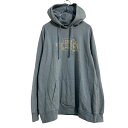 【中古】【古着】 THE NORTH FACE プリントスウェット パーカー レディース XL くすみブルー ノースフェイス プルオーバー 古着卸 アメリカ仕入 a611-5029