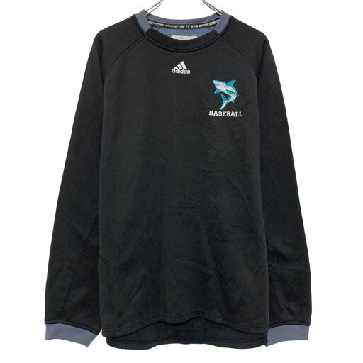 【中古】【古着】 adidas プリントジャージ アディダス M ブラック スポーツ ラグラン 刺繍 古着卸 アメリカ仕入 a611-5286 【中古】【古着】 adidas プリントジャージ アディダス M ブラック スポーツ ラグラン 刺繍 古着卸 アメリカ仕入 a611-5286