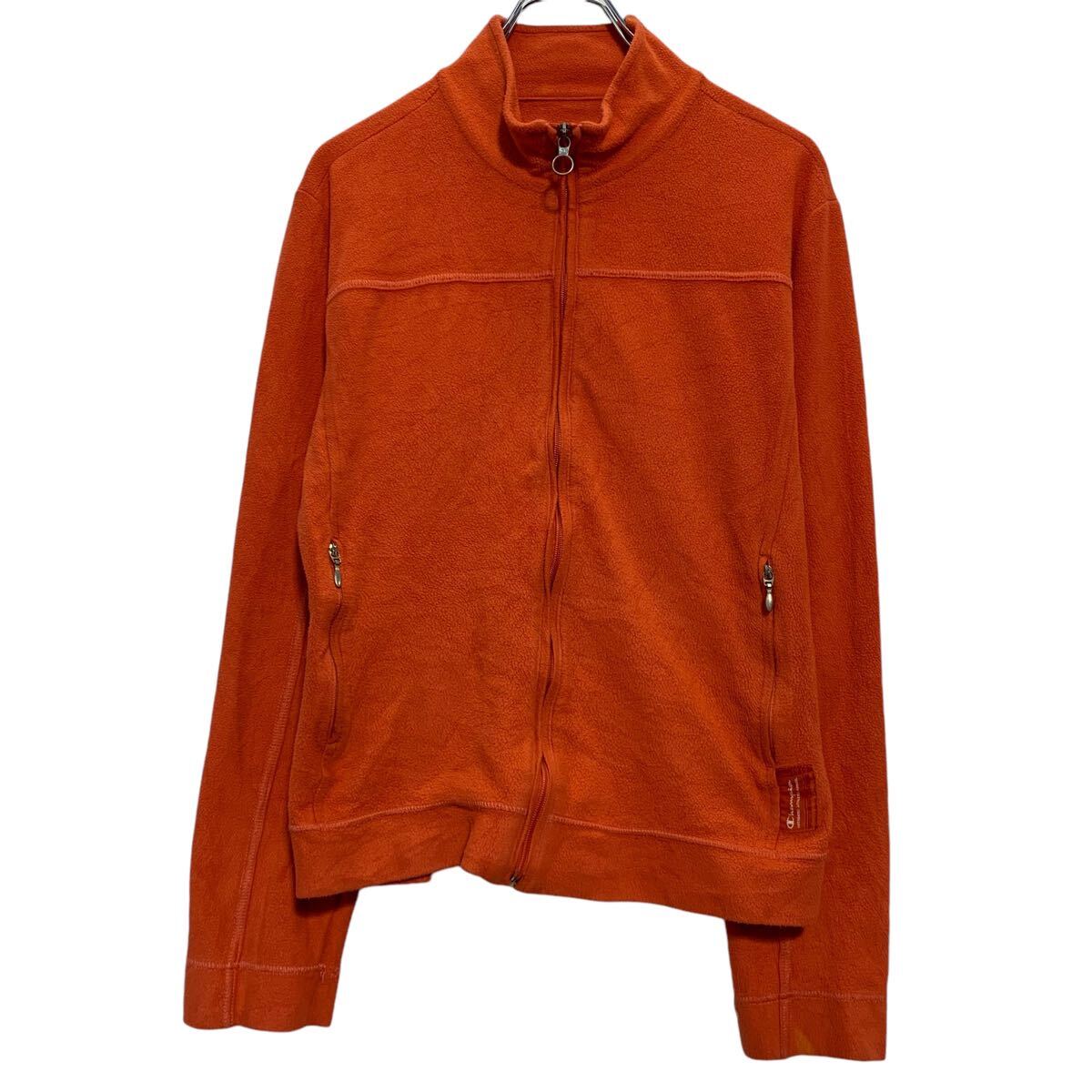 楽天市場】チャンピオン フリースジャケット（カラーオレンジ