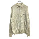 【中古】【古着】 CHAPS ニット セーター Lサイズ チャップス ハーフジップ クリーム コットン 古着卸 アメリカ仕入 t2411-3095