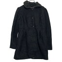 【中古】【古着】 コート レディース M ブラック ボタン ウール ポケット付き 秋冬 アウター 厚手 古着卸 アメリカ仕入 a611-5501