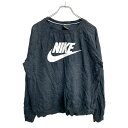 【中古】【古着】 NIKE ロゴ スウェット トレーナー Lサイズ ナイキ レディース ブラック 古着卸 アメリカ仕入 t2411-3143