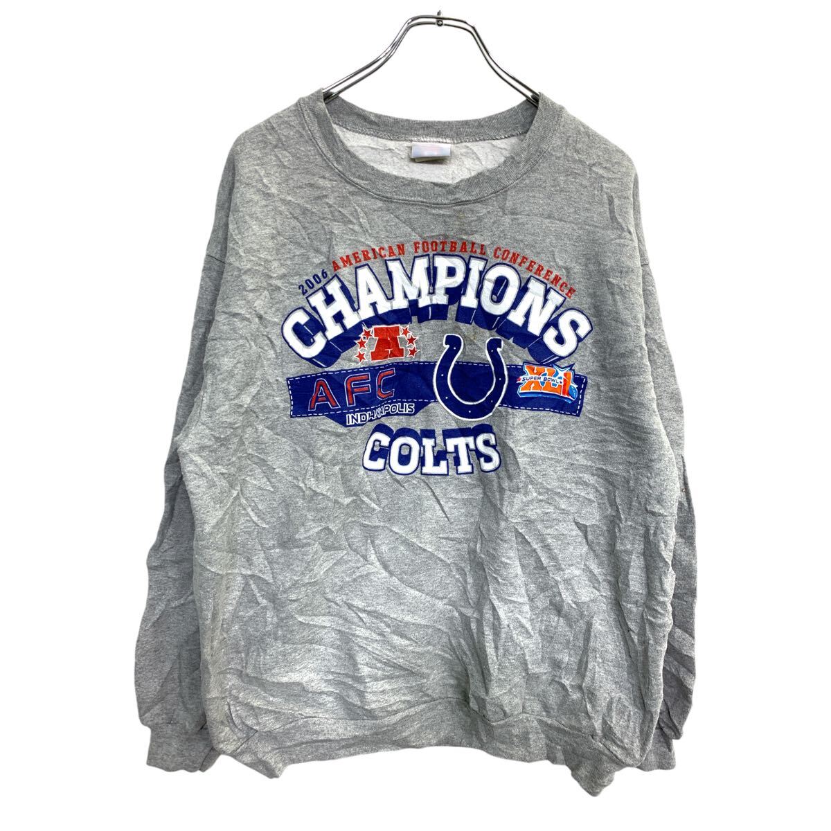 Other - 【中古】【古着】 NFL プリントスウェット トレーナー Lサイズくらい エヌエフエル グレー 古着卸 アメリカ仕入 t2411-3192