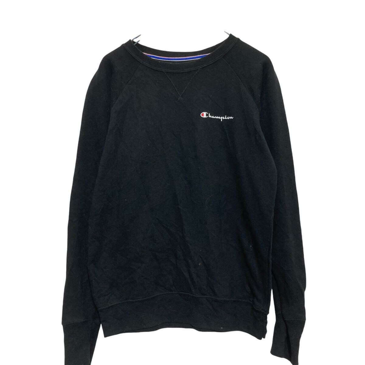 Trainer - 【中古】【古着】 Champion ロゴスウェット トレーナー S ブラック チャンピオン 裏起毛 古着卸 アメリカ仕入 a611-5735
