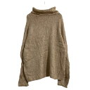 【中古】【古着】 ニット セーター レディース L~ ピンクベージュ タートルネック 古着卸 アメリカ仕入 a611-5782