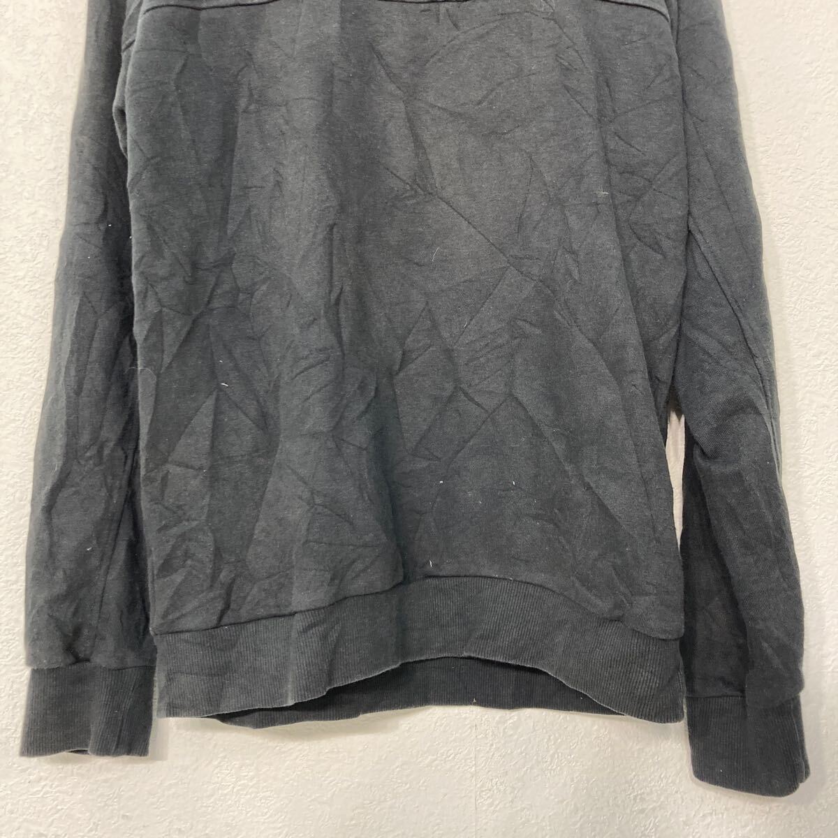 【中古】【古着】 adidas ロゴスウェット トレーナー S ブラック アディダス プルオーバー 薄手 スポーツ 古着卸 アメリカ仕入 a611-5920