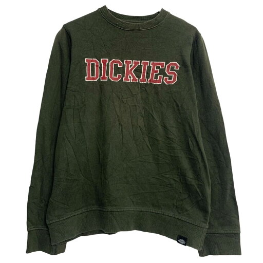 【中古】【古着】 Dickies プリントスウェット トレーナー S オリーブ レッド ホワイト ディッキーズ プルオーバー 古着卸 アメリカ仕入 a611-5937 【中古】【古着】 Dickies プリントスウェット トレーナー S オリーブ レッド ホワイト ディッキーズ プルオーバー 古着卸 アメリカ仕入 a611-5937