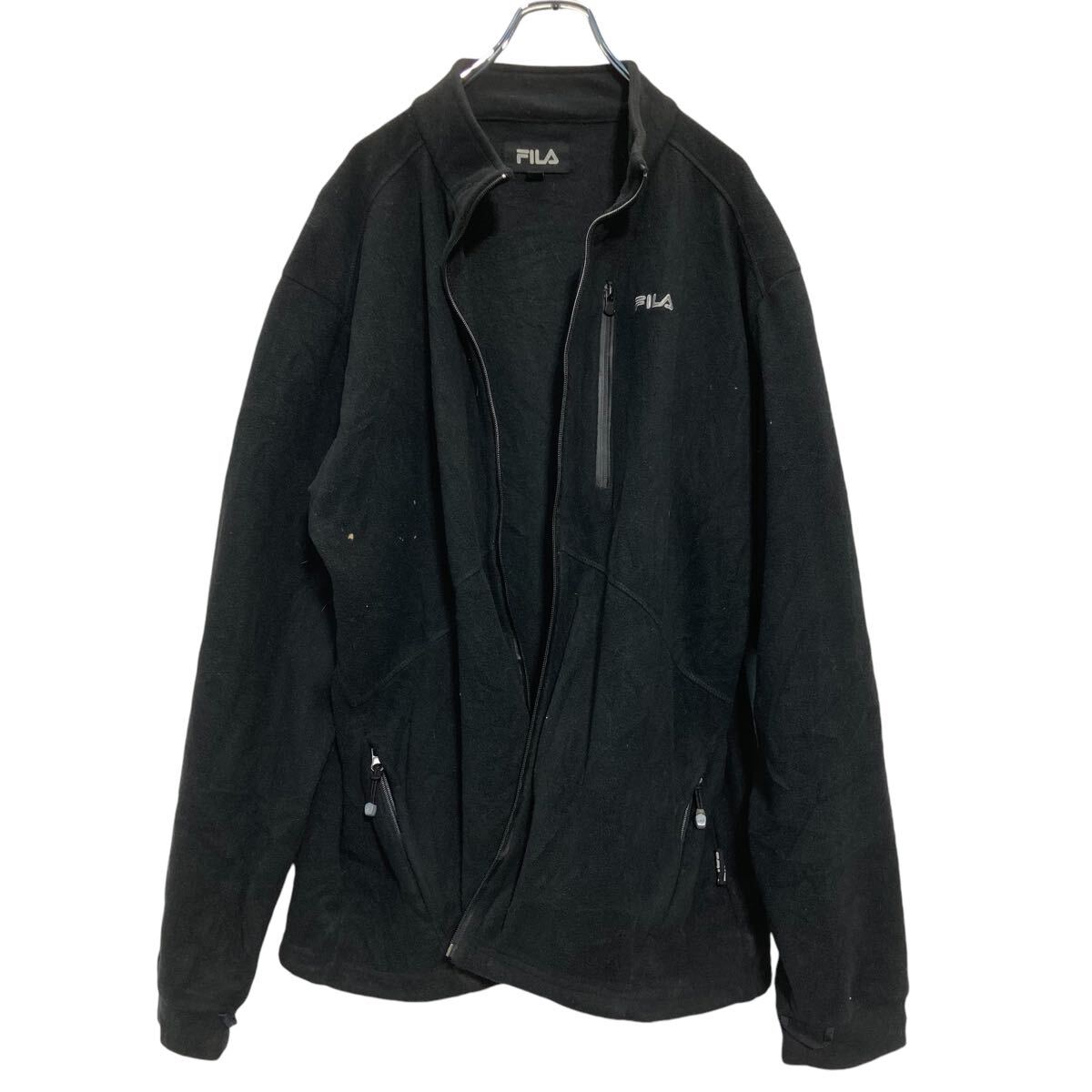 ����šۡڸ���� FILA �ե꡼�����㥱�å� 2XL �֥�å� �ե��� �ӥå������� ���岷 ����ꥫ���� a611-5956