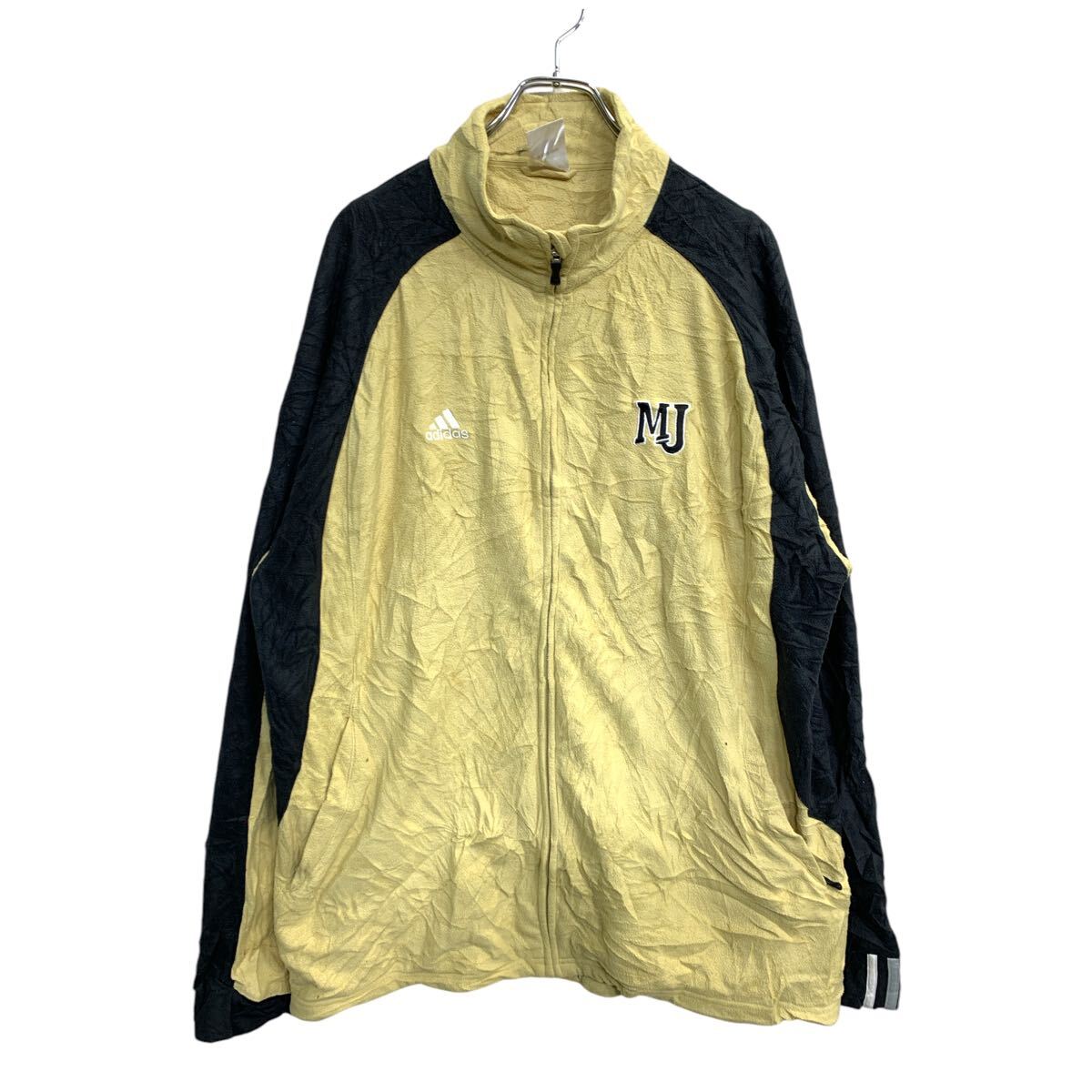 Rakuten - 【中古】【古着】 adidas フリースジャケット XLサイズ アディダス イエロー ブラック 古着卸 アメリカ仕入 t2411-3333
