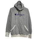 【中古】【古着】 champion ロゴスウェット パーカー チャンピオン レディース XL グレー プルオーバー ビッグサイズ 古着卸 アメリカ仕入 a611-6062