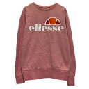 【中古】【古着】 ellesse ロゴスウェット トレーナー レディース M ピンク エレッセ プルオーバー 古着卸 アメリカ仕入 a611-6076
