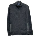 【中古】【古着】 LANDs’ END フリースジャケット L ランズエンド ブラック アウトドア フルジップ 古着卸 アメリカ仕入 a611-6244