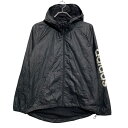 【中古】【古着】 adidas ナイロンジャケット アディダス キッズ M ブラック ブルゾン フルジップ 古着卸 アメリカ仕入 a611-6251