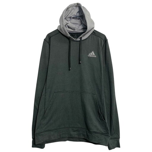 【中古】【古着】 adidas ロゴスウェット パーカー M ダークグレー ホワイト アディダス プルオーバー ポケット スポーティー 古着卸 アメリカ仕入 a611-6285 【中古】【古着】 adidas ロゴスウェット パーカー M ダークグレー ホワイト アディダス プルオーバー ポケット スポーティー 古着卸 アメリカ仕入 a611-6285