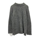 【中古】【古着】 MINT VELVET レイヤード風 ニット セーター M グレー ハイネック 古着卸 アメリカ仕入 a611-6307