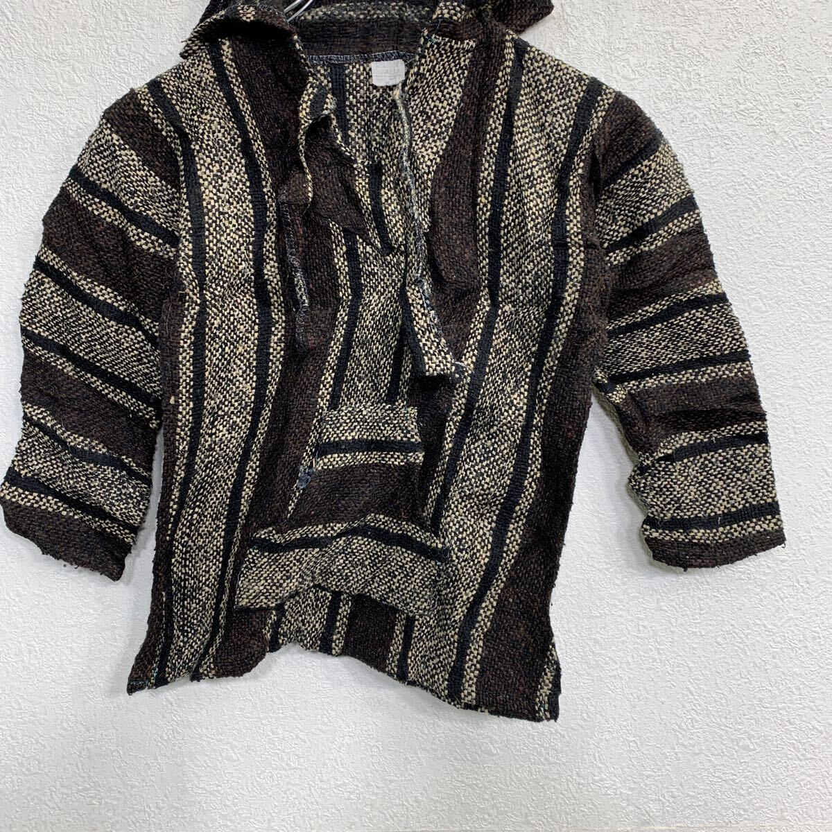 【中古】【古着】 メキシカンパーカー Mサイズ ジュニアサイズ ブラウン、ブラック 古着卸 アメリカ仕入 t2411-3531