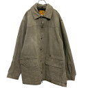 【中古】【古着】 PITCHRIDERS 中綿 ダック ワークジャケット 2XL ブラウン ビッグサイズ カバーオール 古着卸 アメリカ仕入 a611-6639