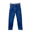 【中古】【古着】 Wrangler デニムパンツ W29相当 ラングラー メキシコ製 コットン レディース ブルー系 古着卸 アメリカ仕入 2411-119