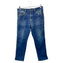 【中古】【古着】 Lee デニムパンツ W36 リー アメリカ製 ブルー系 古着卸 アメリカ仕入 2411-127