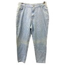 【中古】【古着】 Lee デニムパンツ W35相当 リー レディース コットン ライトブルー系 2411-131