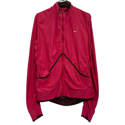 【中古】【古着】 NIKE ロゴジャージ M ピンク ナイキ ジップアップ ポケット ワンポイント スポーティー 古着卸 アメリカ仕入 a611-7027