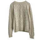 【中古】【古着】 H&M モヘア混 ニット セーター レディース S アイボリー エイチアンドエム 薄手 古着卸 アメリカ仕入 a611-7077