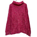【中古】【古着】 ニット セーター レディース XL 程 ピンク プルオーバー タートルネック 秋冬 古着卸 アメリカ仕入 a611-7094