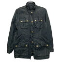 【中古】【古着】 Banana republic オイルドジャケット レディース M~ ブラック マルチポケット フルジップ 古着卸 アメリカ仕入 a611-7162