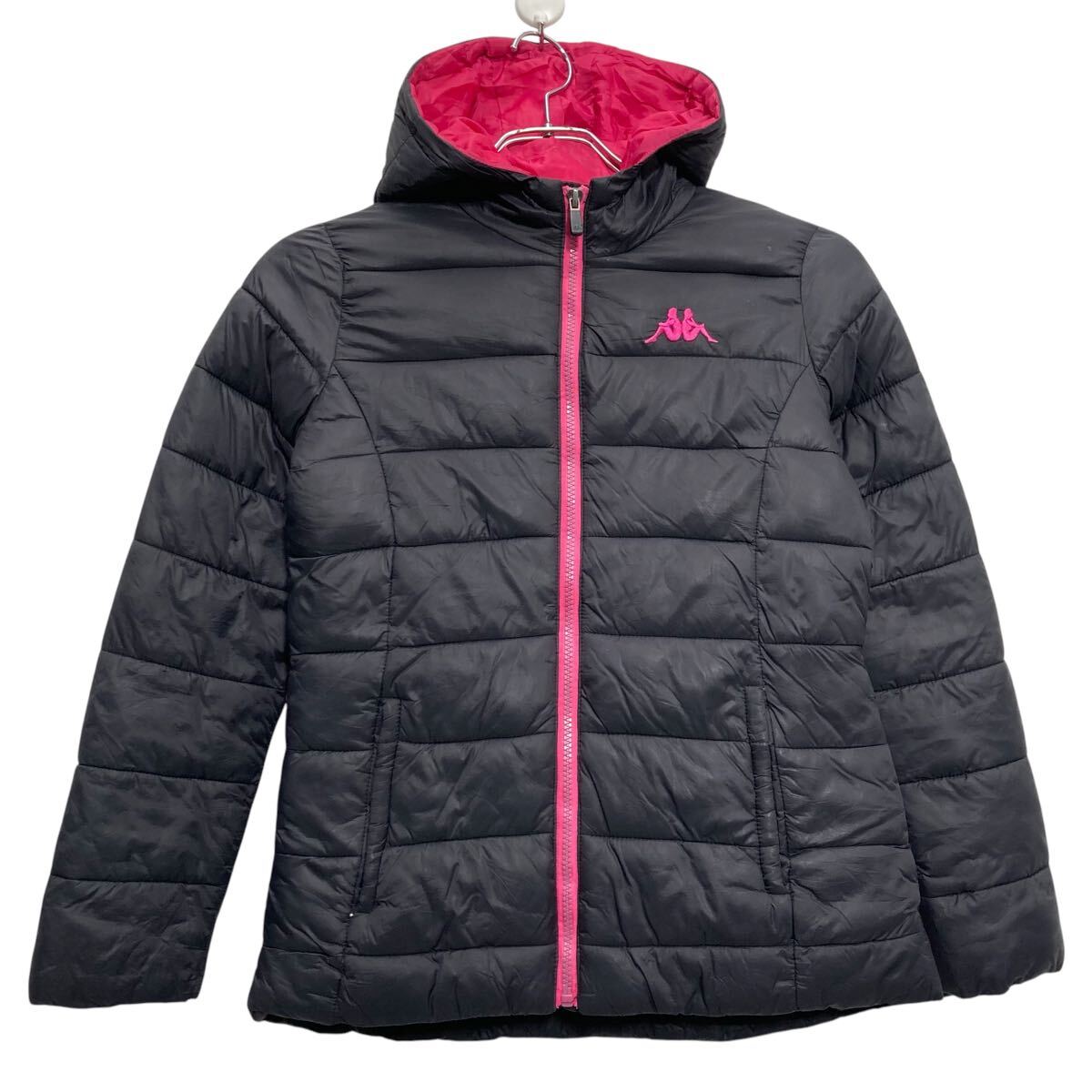 【中古】【古着】 kappa ナイロンジャケット キッズ カッパ M~ ダウン 中綿 ブルゾン フルジップ 古着卸 アメリカ仕入 a611-7175