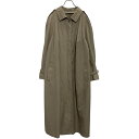 【中古】【古着】 ステンカラーコート レディース 2XL~ グレージュ ロングコート ビッグサイズ 古着卸 アメリカ仕入 a611-7227