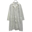 【中古】【古着】 ショップコート レディース L ホワイト エンジニアコート ラボコート ワークウェア 古着卸 アメリカ仕入 a611-7308