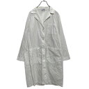 【中古】【古着】 Laudau ショップコート レディース XL~ ホワイト エンジニアコート ラボコート ワークウェア 古着卸 アメリカ仕入 a611-7310