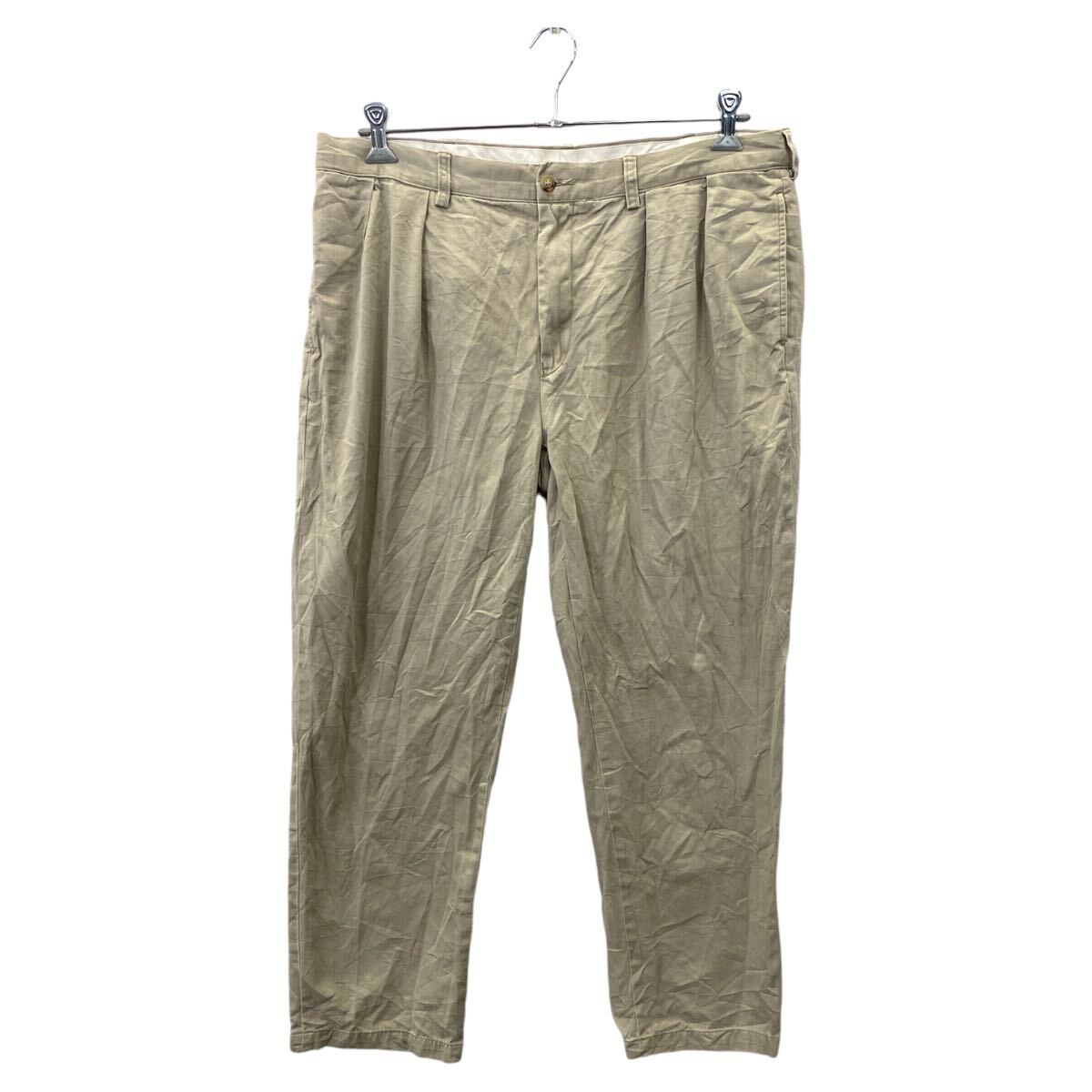 【中古】【古着】 Polo by Ralph Lauren チノパンツ W38 ポロバイラルフローレン ビッグサイズ コットン ベージュ系 古着卸 アメリカ仕入 2411-152