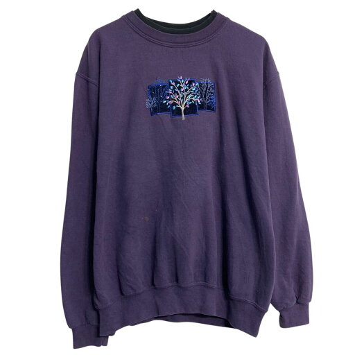 【中古】【古着】 TOP STITCH プリントスウェット トレーナー L レディース パープル 古着卸 アメリカ仕入 a611-7369 【中古】【古着】 TOP STITCH プリントスウェット トレーナー L レディース パープル 古着卸 アメリカ仕入 a611-7369