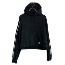 【中古】【古着】 Calvin Klein Jeans プリントスウェット パーカー XS ブラック カルバンクラインジーンズ レディース 古着卸 アメリカ仕入 a611-7379