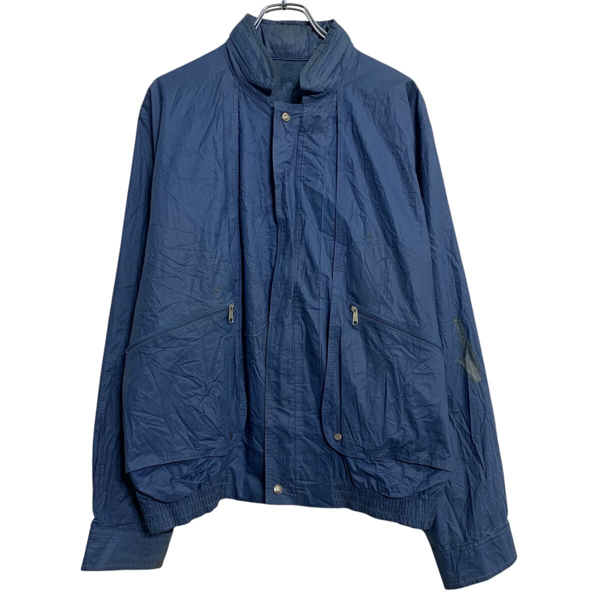 【中古】【古着】 LONDON FOG ジャケット L 程 ブルー ロンドンフォグ ジップアップ シンプル アウター 薄手 古着卸 アメリカ仕入 a611-7642