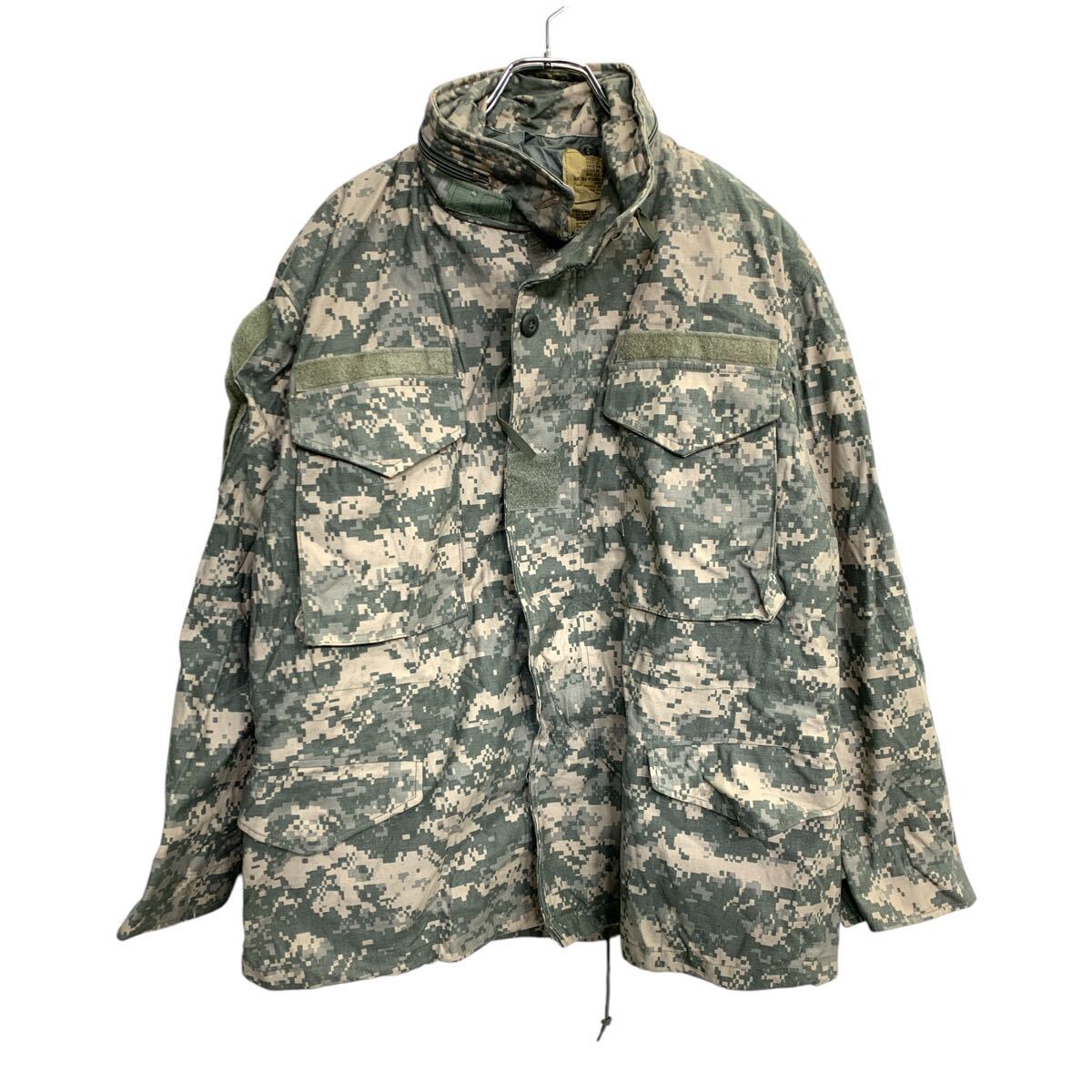 【中古】【古着】 ミリタリージャケット Mサイズ カモフラ デジタルカモ 古着卸 アメリカ仕入 t2411-3750