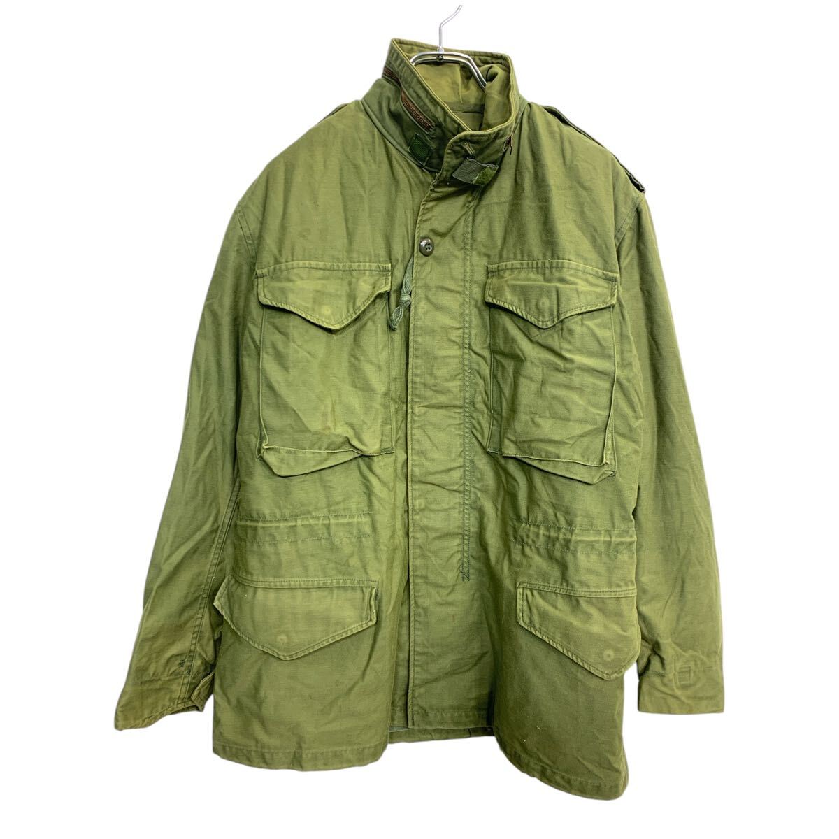 Military Jacket - 【中古】【古着】 ミリタリージャケット Sサイズ ライナー付き オリーブグリーン 古着卸 アメリカ仕入 t2411-3776