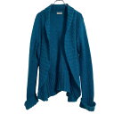 【中古】【古着】 atmosphere モヘア混 ニット セーター カーディガン レディース L~ グリーン 羽織 ボタンレス 古着卸 アメリカ仕入 a611-7773