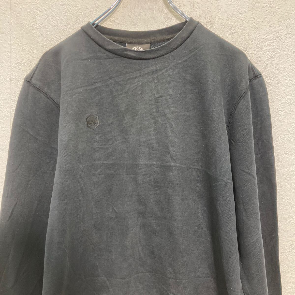 【中古】【古着】 Umbro ロゴスウェット トレーナー S ブラック アンブロ スポーツ プルオーバー 古着卸 アメリカ仕入 a611-7812