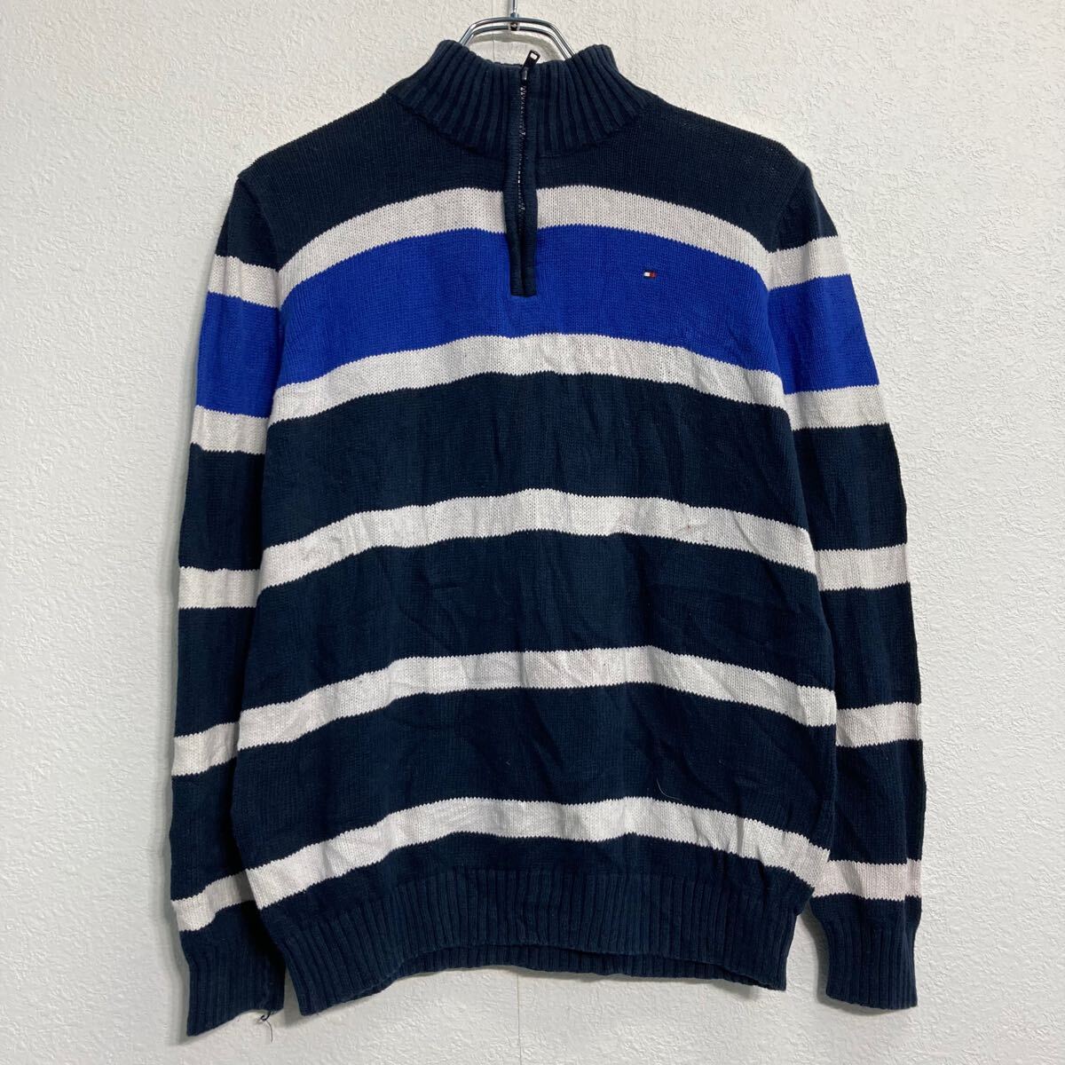 【中古】【古着】 Tommy Hilfiger コットンニット セーター トミーフィルフィガー ...