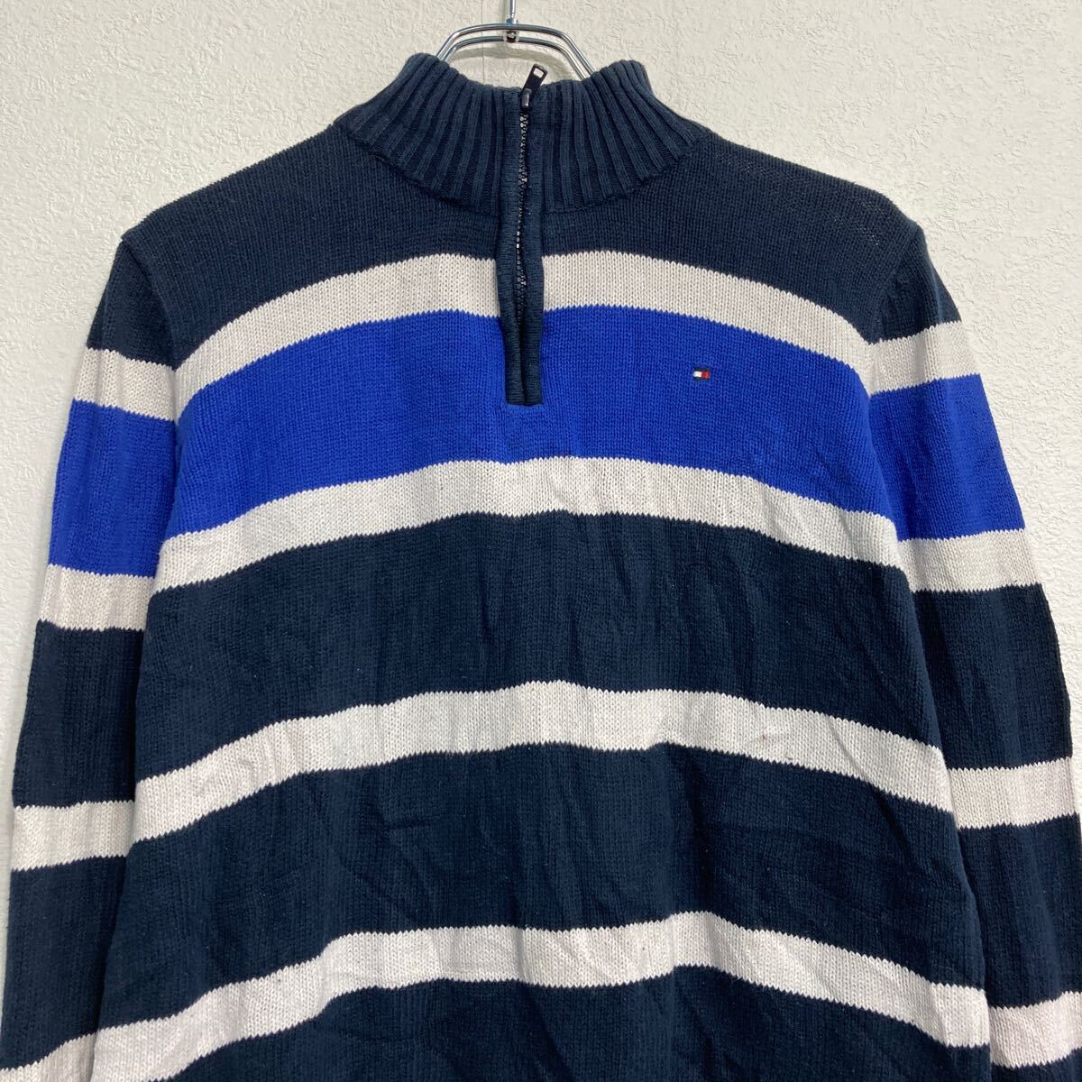 【中古】【古着】 Tommy Hilfiger コットンニット セーター トミーフィルフィガー ...