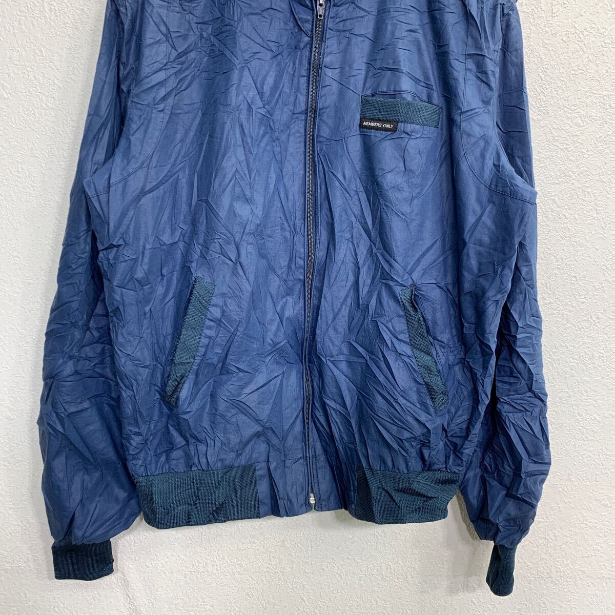 【中古】【古着】 MEMBERS ONLY スウィングトップ Lサイズ メンバーズオンリー ナイロンジャケット ネイビー 古着卸 アメリカ仕入 t2411-3921