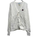 【中古】【古着】 IZOD コットンニット セーター L ホワイト カーディガン アイゾッド ボタン 古着卸 アメリカ仕入 a611-8043