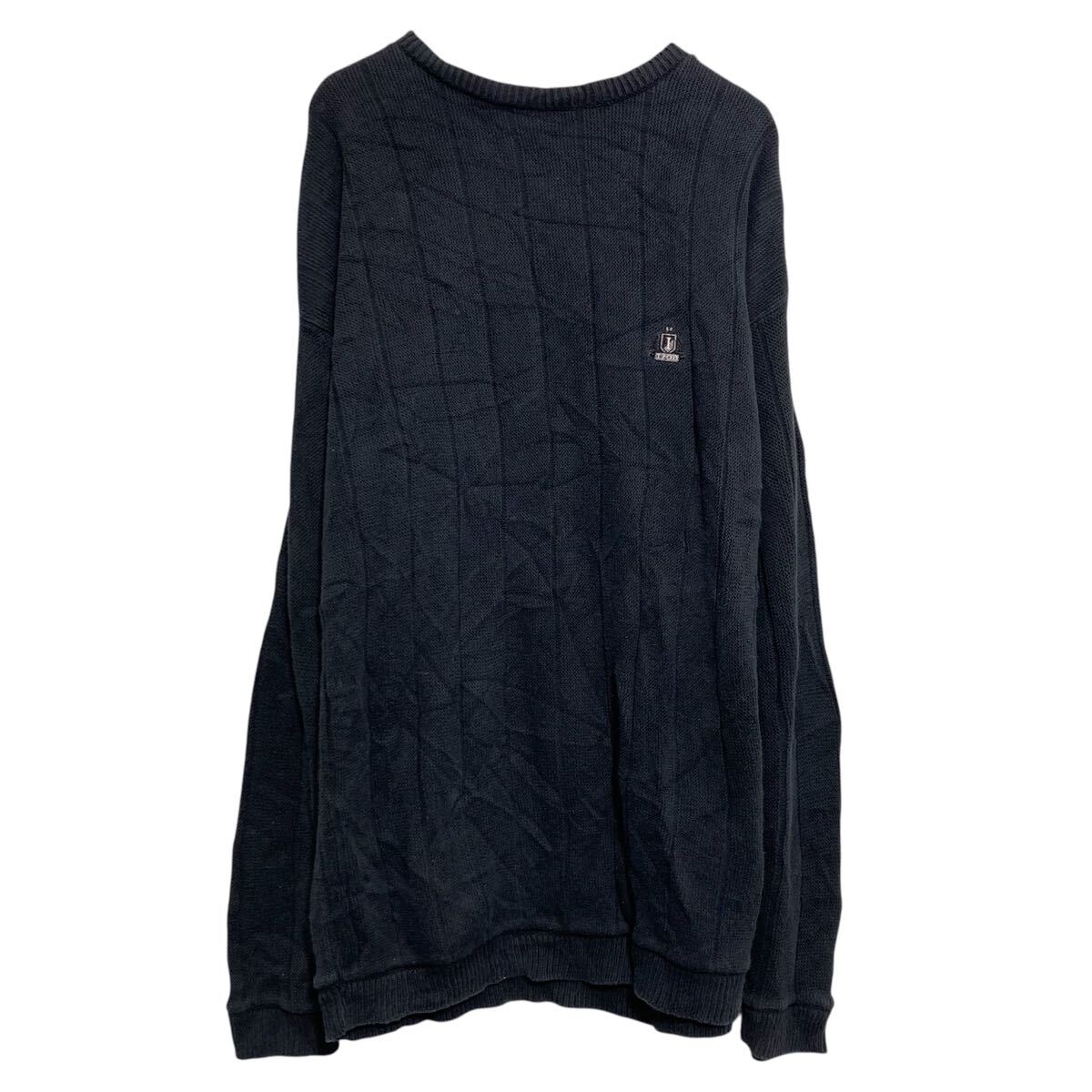 【中古】【古着】 IZOD コットンニット セーター L ネイビー プルオーバー アイゾッド クルーネック 古着卸 アメリカ仕入 a611-8048