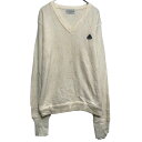【中古】【古着】 IZOD コットンニット セーター M ホワイト アイゾッド Vネック 古着卸 アメリカ仕入 a611-8054